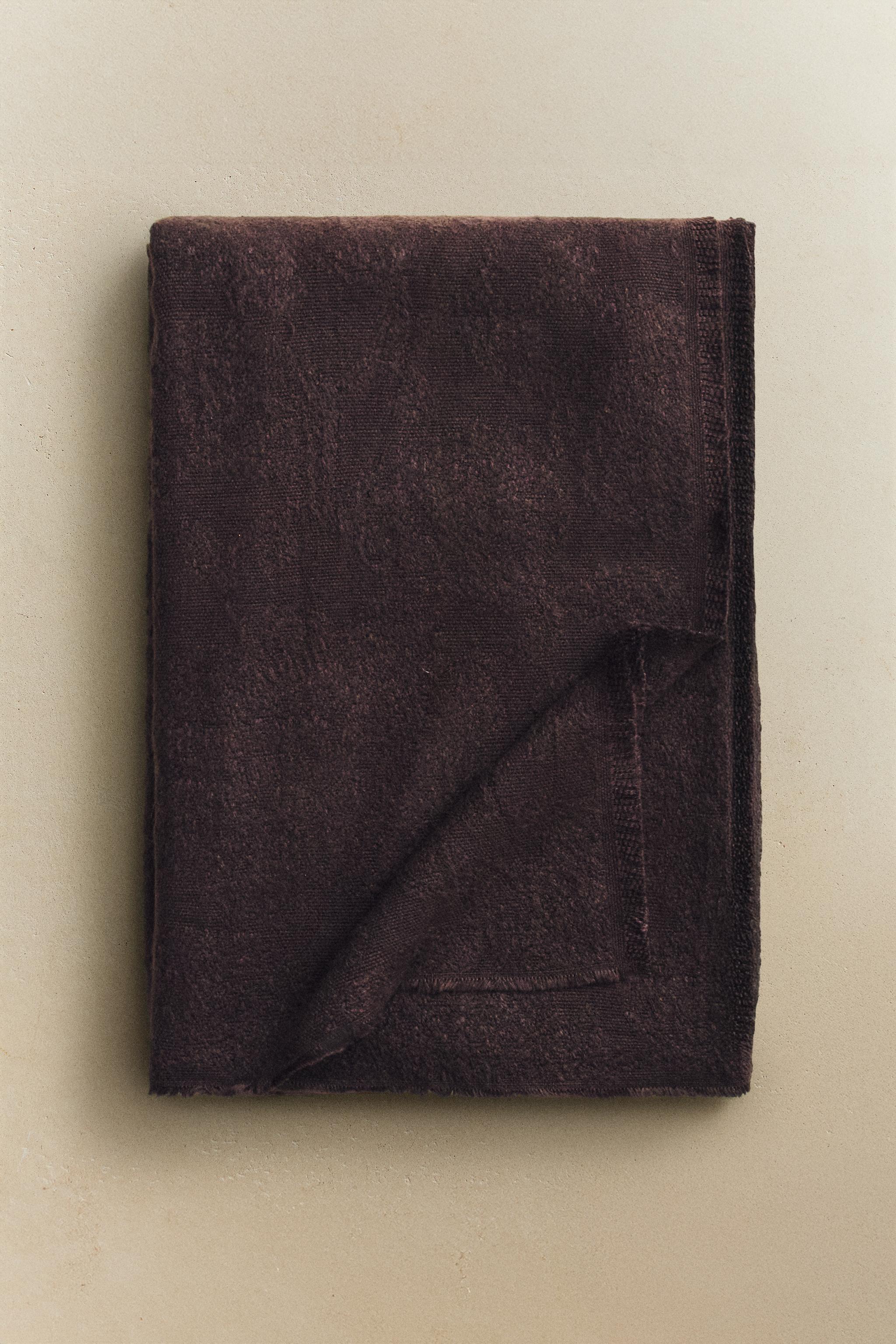 COUVERTURE JACQUARD FLEURS